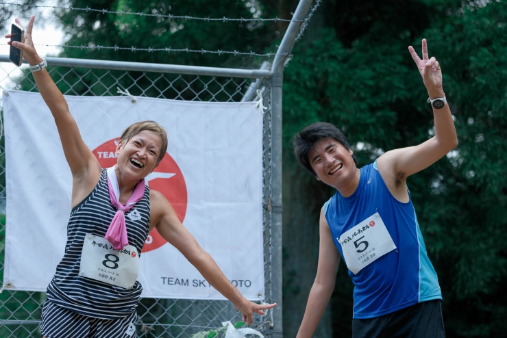 バーティカルのゴールでは仲間と記念写真です^_^