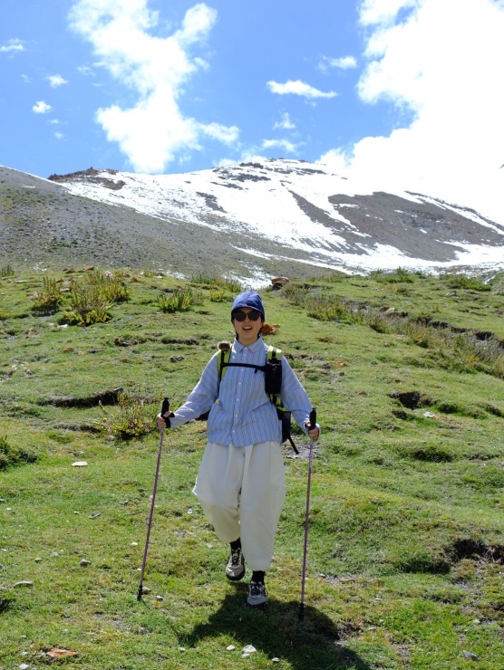 woolen ストライプシャツ