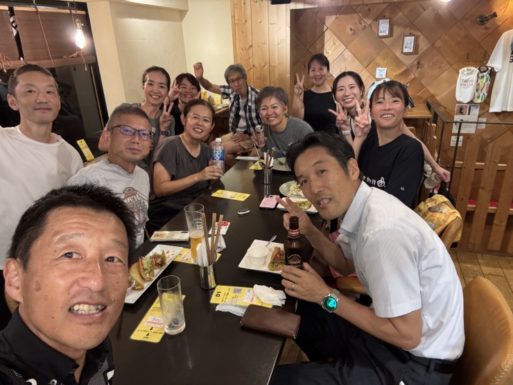 練習後はタコスで?