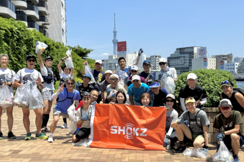 Shokz Plogging event 第1回 　~Meet Shokz in 品川~