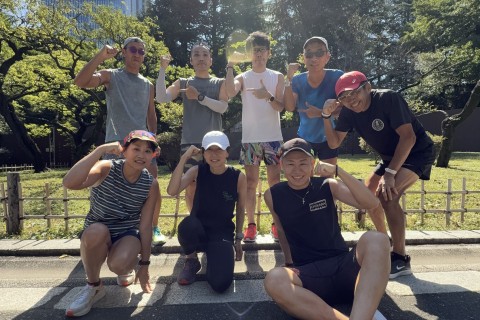 20kmペース走in日比谷公園(10/4は30km)