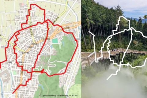 GPSアートラン in 山代温泉 〜みんなで「ゆ」の字を描こう！〜