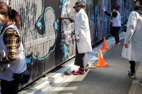 渋谷の落書き消しかRUN！