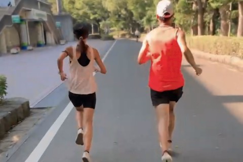 【YUMI練】平塚総合公園外周　1000m T.T ＋LT60秒×6本