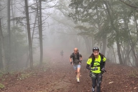 稜線に出ると気持ちよく走れました