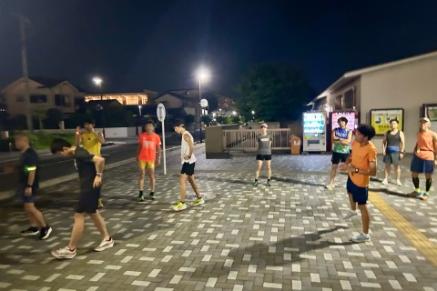 彩のランニング練習会（第47回）ミドルインターバル走 1000m × 4 + 400m x 2