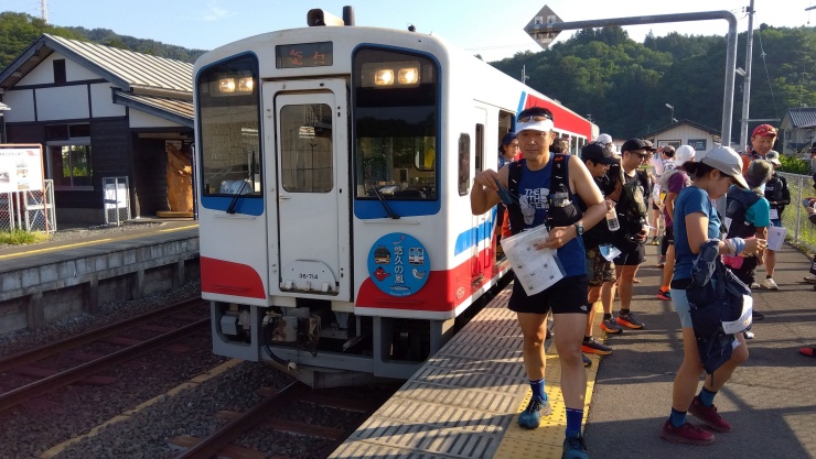 三陸鉄道で移動する区間も