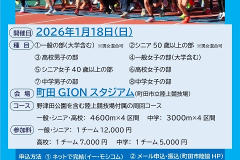 第78回 町田武相駅伝競走大会