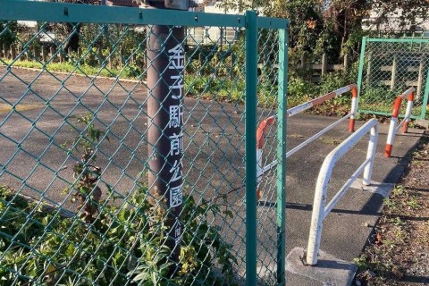 集合会場の金子駅前公園