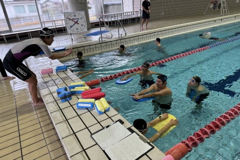 上田藍トライアスロン・ウォーターセーフティ練習会 ジュニアの部