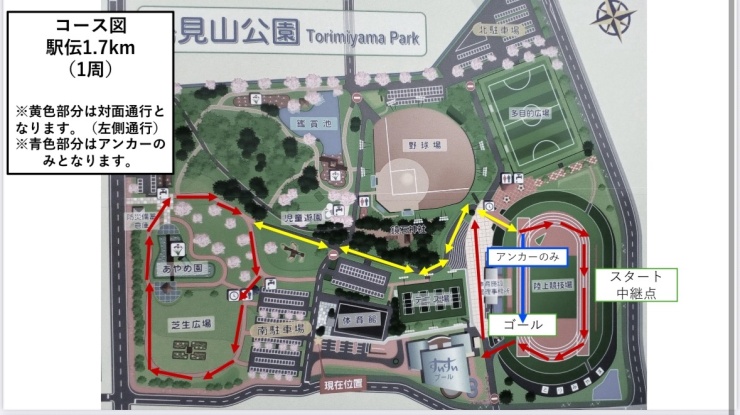駅伝1.7km　コース図