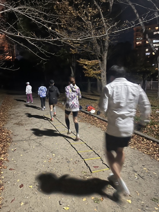 ミニハードルの指導風景