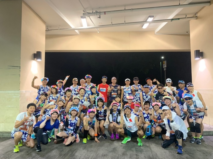 スタート前のエイエイオー！