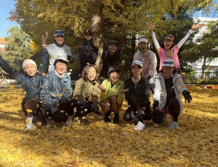 秋落ち葉のじゅうたん