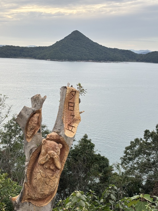 チェンソーアートも見どころのひとつ