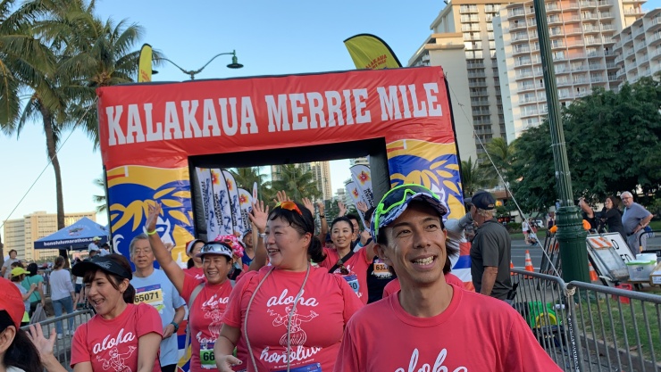 前日のメリーマイルマラソン(1マイルRUN)