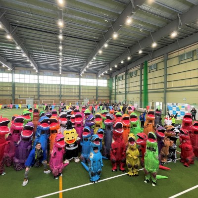 ランフェスきたかみ～冬の陣～第2回ティラノサウルスレース