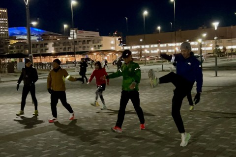 彩のランニング練習会（第54回）インターバル走 1000m × 8本