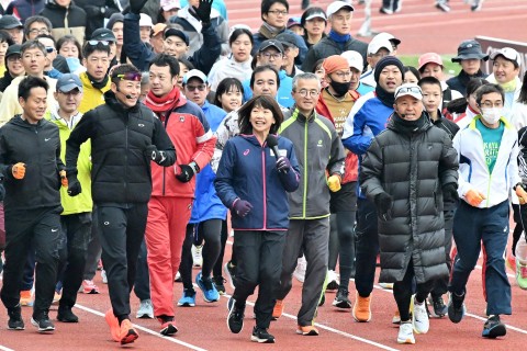 第78回香川丸亀国際ハーフマラソン　ジョギング教室
