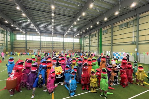 ランフェスきたかみ～冬の陣～第2回ティラノサウルスレース