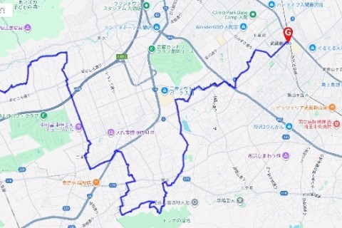入間市七福神めぐり(金子駅→武蔵藤沢駅18km)