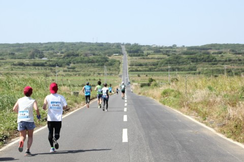 「祝　日本ジオパーク認定」第12回東経130度喜界島ジオパークマラソン