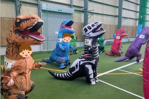 ランフェスきたかみ～冬の陣～第2回ティラノサウルスレース