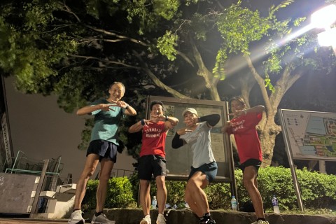 【YUMI練】平塚総合公園外周　LTインターバル1000m(R＝250m jog)&times;6本