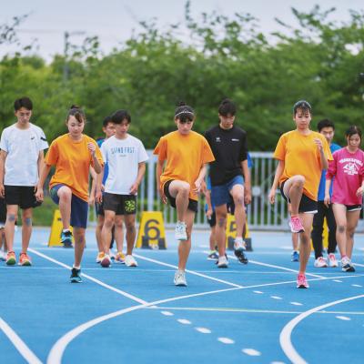 2月9日(月) スプリントドリル走り方教室（中高生対象）@アシックス里山スタジアム