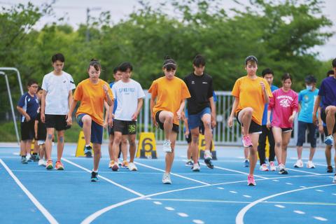 2月9日(月) スプリントドリル走り方教室（中高生対象）@アシックス里山スタジアム