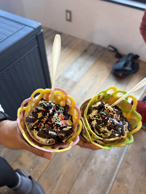 おやつタイムのクレープ