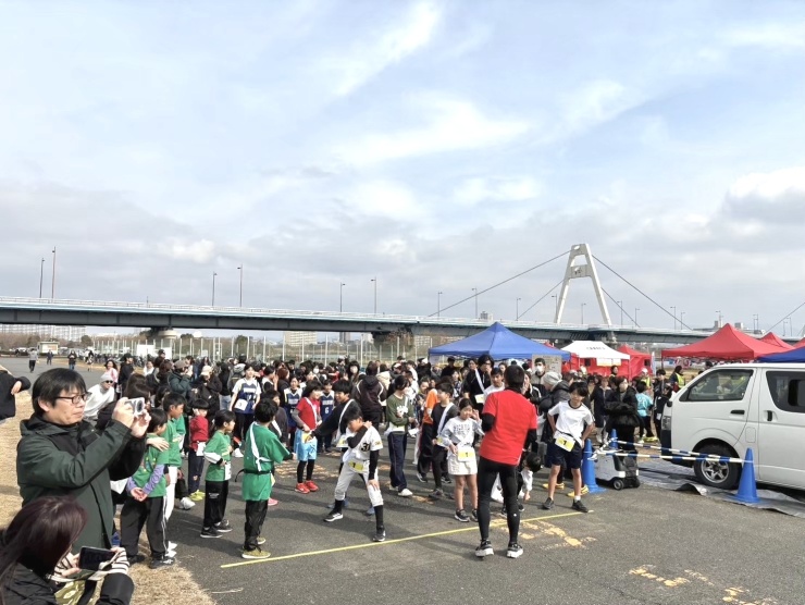 リレーマラソンスタートの様子