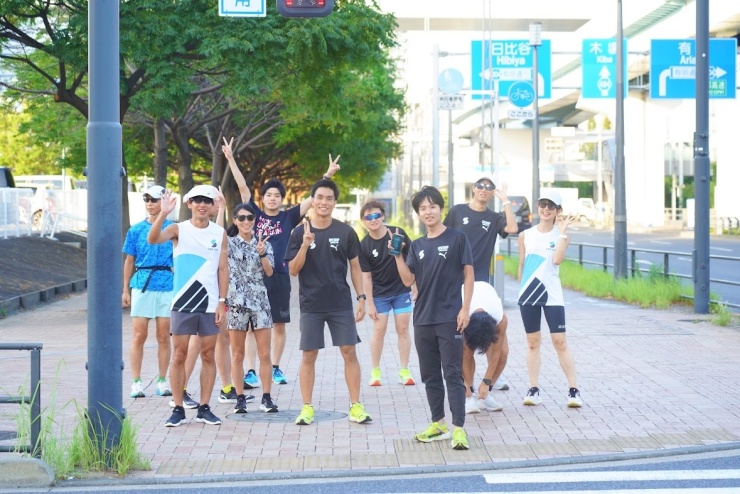 ONESHIP Running Clubの様子