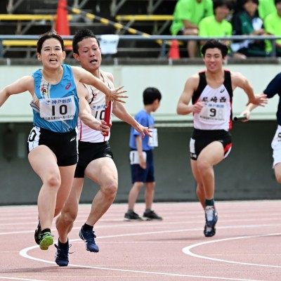 第74回 兵庫リレーカーニバル　【誰でもチャレンジリレー（4×100m）】