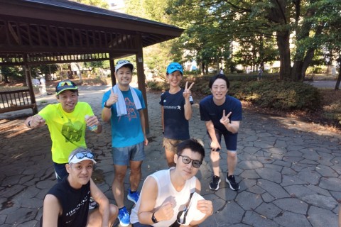 木場公園21キロ走（キロ5分20秒くらい）※30キロまで延長可