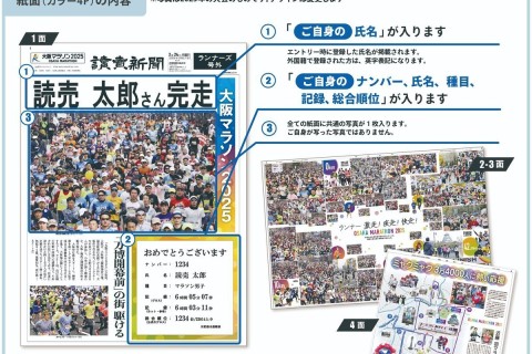 【大阪マラソン2026】読売新聞ランナーズ号外