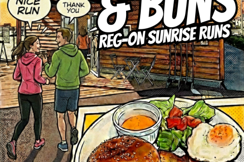 【江ノ島を望む朝活&ハンバーガー】RUNS＆BUNS Reg-On Sunrise RUNS