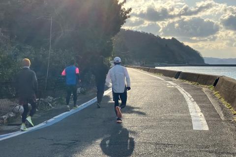 とびしまアップダウン24キロ走＋援農