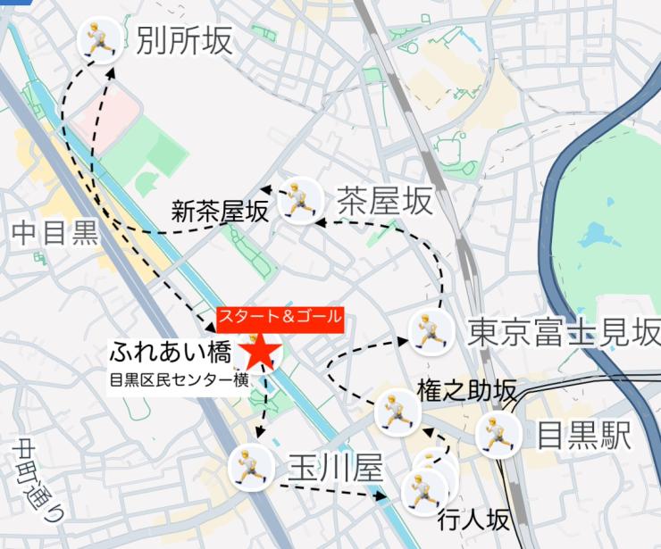 当日のルート予定図