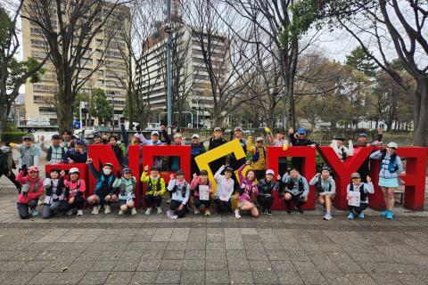 【yuzu旅】春のお花見ラン35㎞！～岡崎城にみんな集合！～