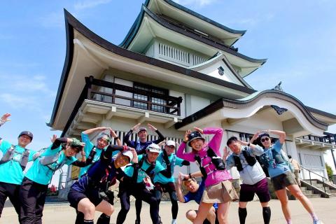 【yuzu旅】春のお花見ラン35㎞！～岡崎城にみんな集合！～