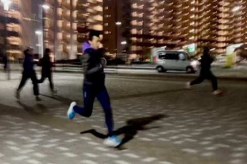 彩のランニング練習会（第64回）インターバル走 1000m x 8本*