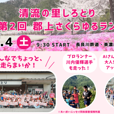 清流の里しろとり 第2回 郡上さくらゆるラン