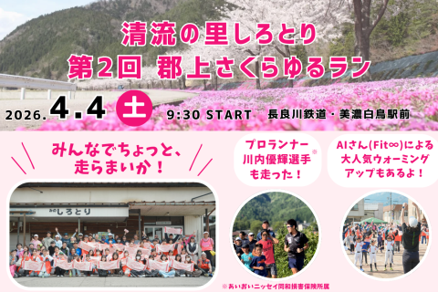 清流の里しろとり 第2回 郡上さくらゆるラン