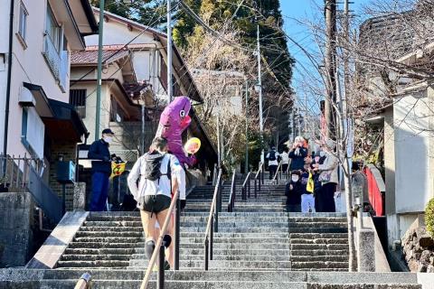 参道のあたたかい声援