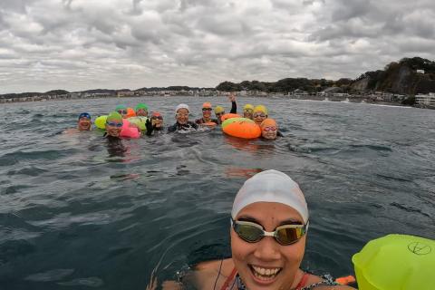 海で泳ぐテクニックを習得しよう！！[うみおんな]と材木座海練　初・中級編　4/18