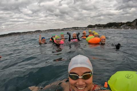 海で泳ぐテクニックを習得しよう！！[うみおんな]と材木座海練　初・中級編　6/6