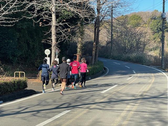 ロード練習（岩名上り坂）