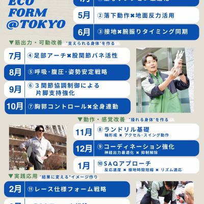 【ECOフォーム練習会】『非効率を削ぎ落とす。フォーム最適化トレーニング 走り方改革2026総論』