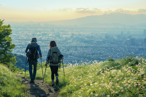 河内飯盛山　歴史山歩　なわて編　4月26日（日）